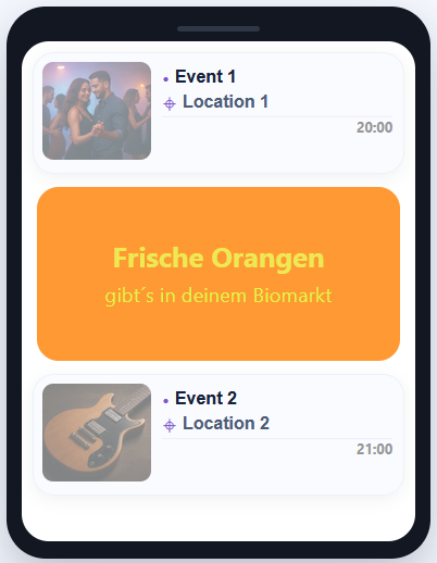 Beispiel Event-Werbung